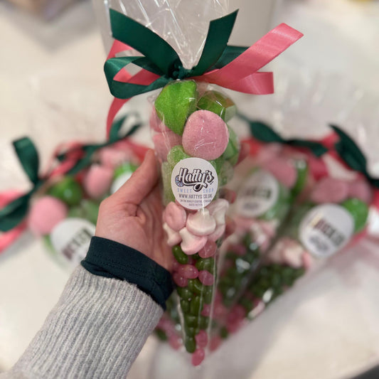 Pink &amp; Green Sweet Cones image 0
