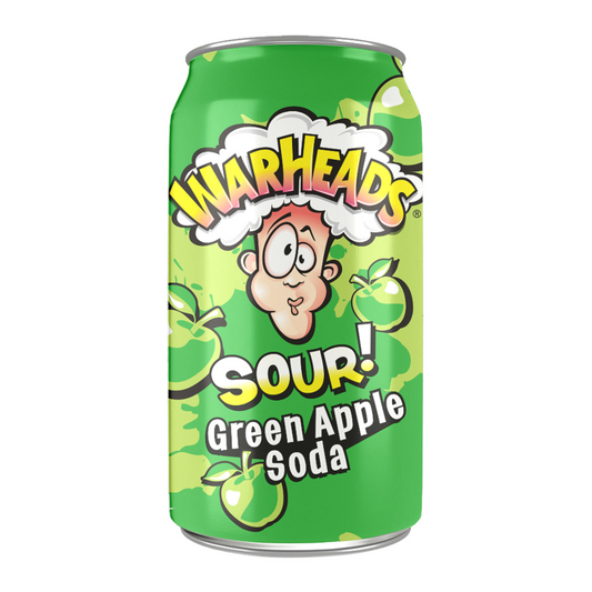 Warheads SOUR! Green Apple Soda Drink image 0