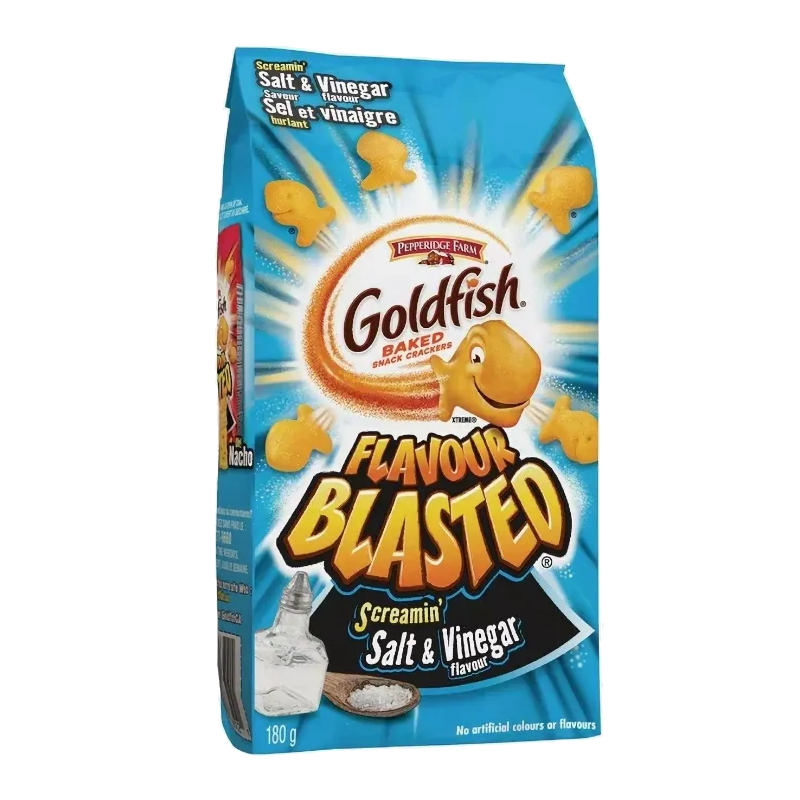 Goldfish Crackers Screamin’ Salt & Vinegar (Canadian)