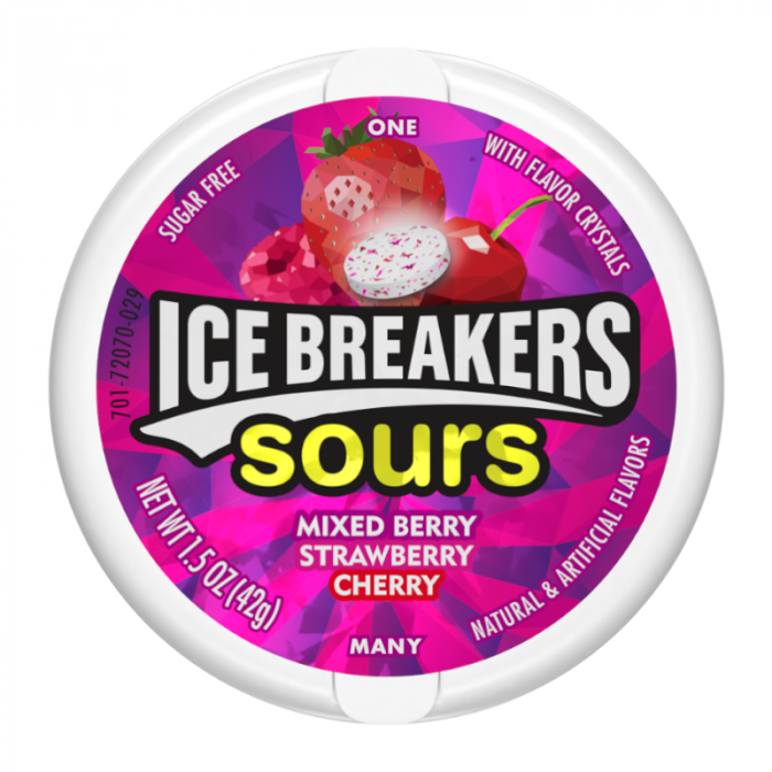 Ice Breakers Sours Strawberry &amp; Mixed Berry (42g) image 0