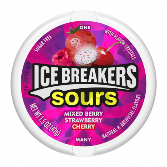 Ice Breakers Sours Strawberry &amp; Mixed Berry (42g) image 0